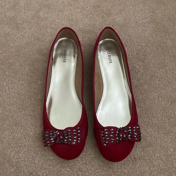 red flat shoes size 11